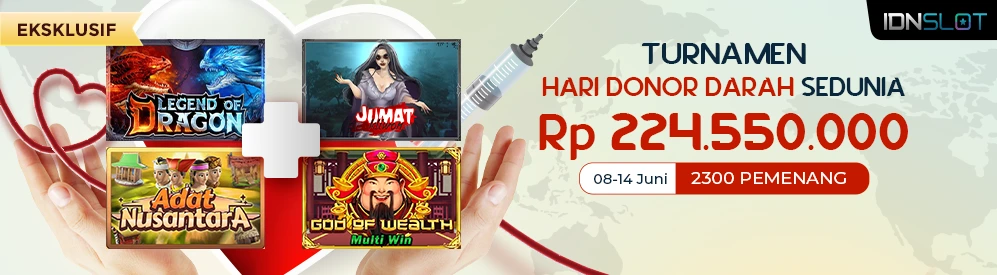 Turnamen IDNSLOT Hari Donor Darah Sedunia